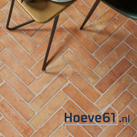 Detail van handgemaakte tegeltextuur