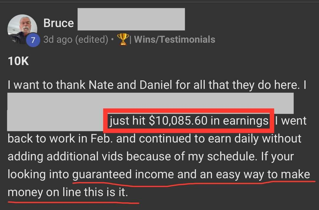 Just hit $10,085.60 in earnings