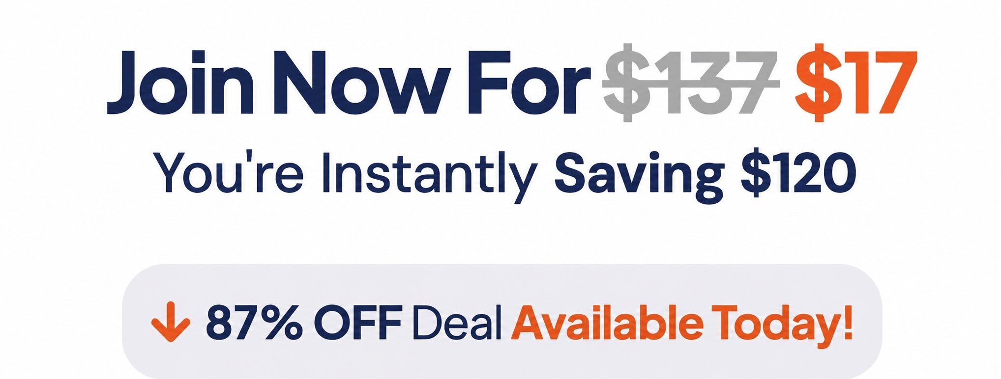 Join now with your discount applied