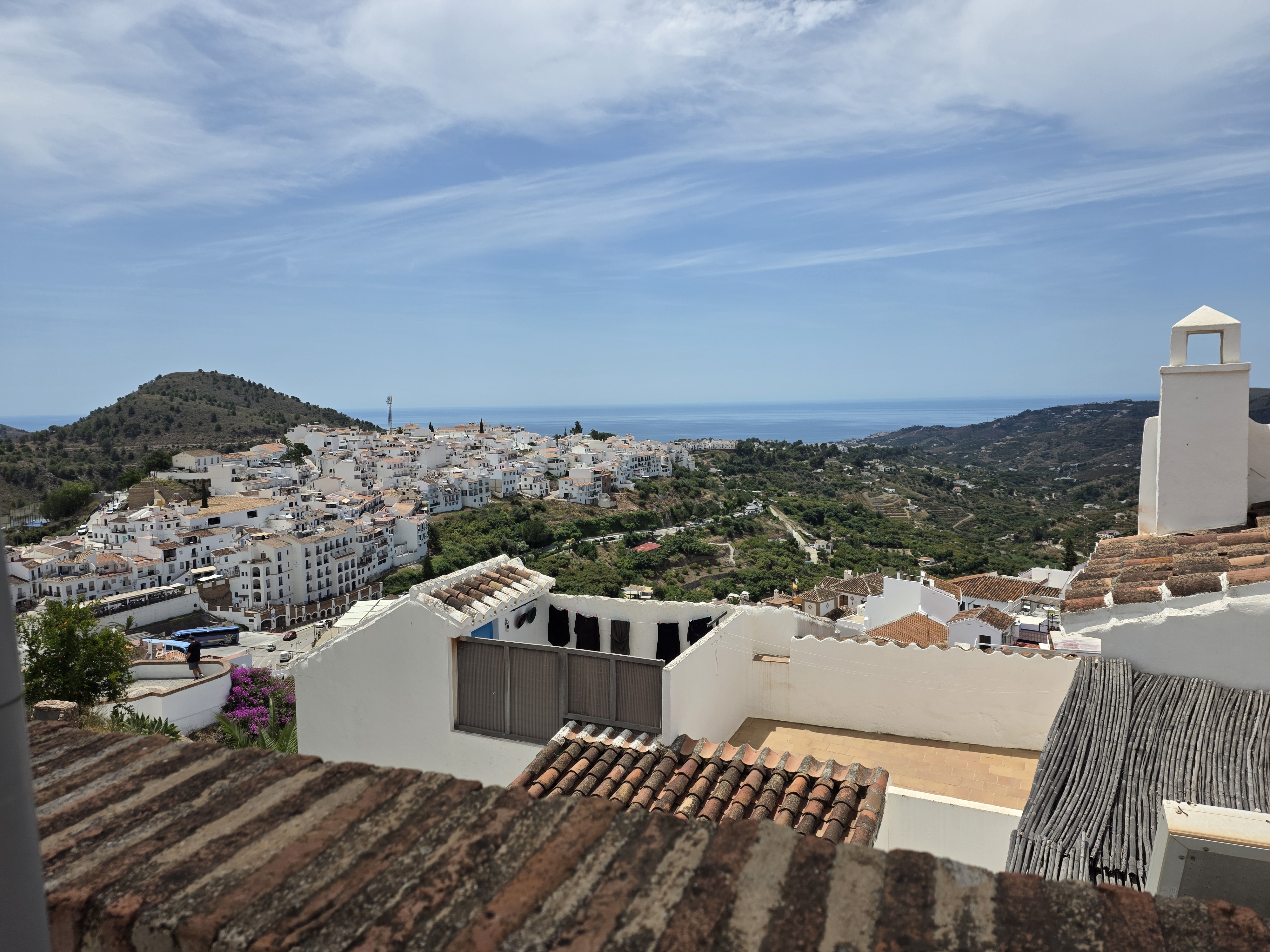 View from roof terrace, Frigiliana, Spain