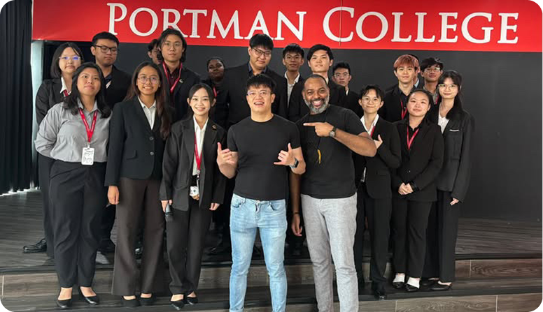 Kingsley Low Speaking in Portman College