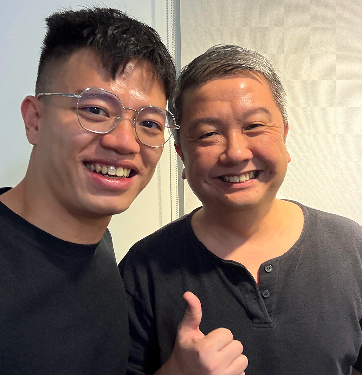 Kingsley Low with Timothy Tiah  