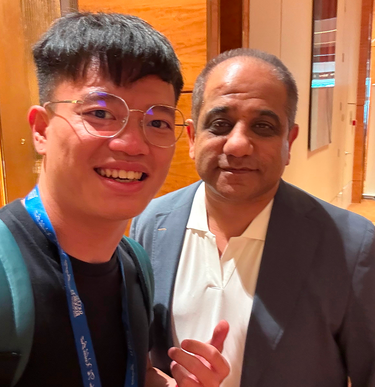 Kingsley Low With Sandy Jadeja smiling together