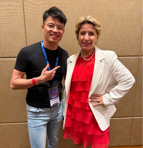 Kingsley Low with Mirela Sula smiling together