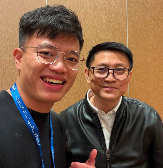 Kingsley Low with Richard Tan smiling together