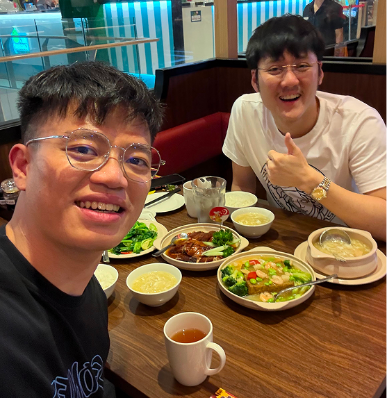 Kingsley Low With Alaric Ong smiling together