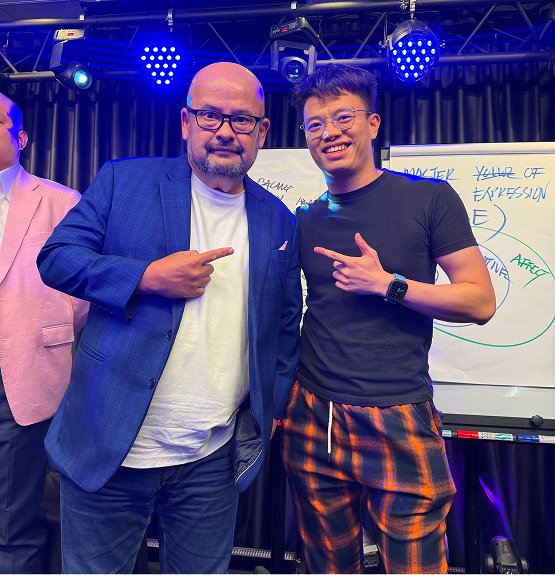 Kingsley Low With Harith Iskander smiling together