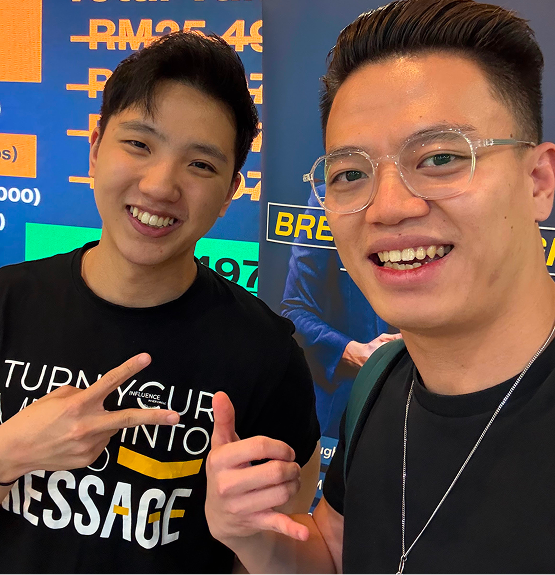 Kingsley Low With Ong Shu Yi smiling together