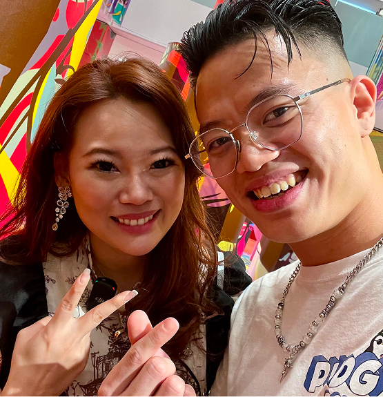 Kingsley Low with Cheryl Law smiling together