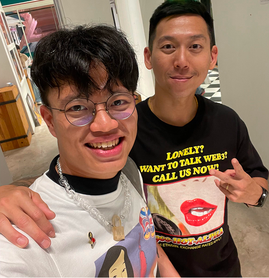 Kingsley Low With DJ Jovynn smiling together