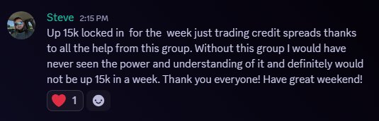 Steve up 15K in one week