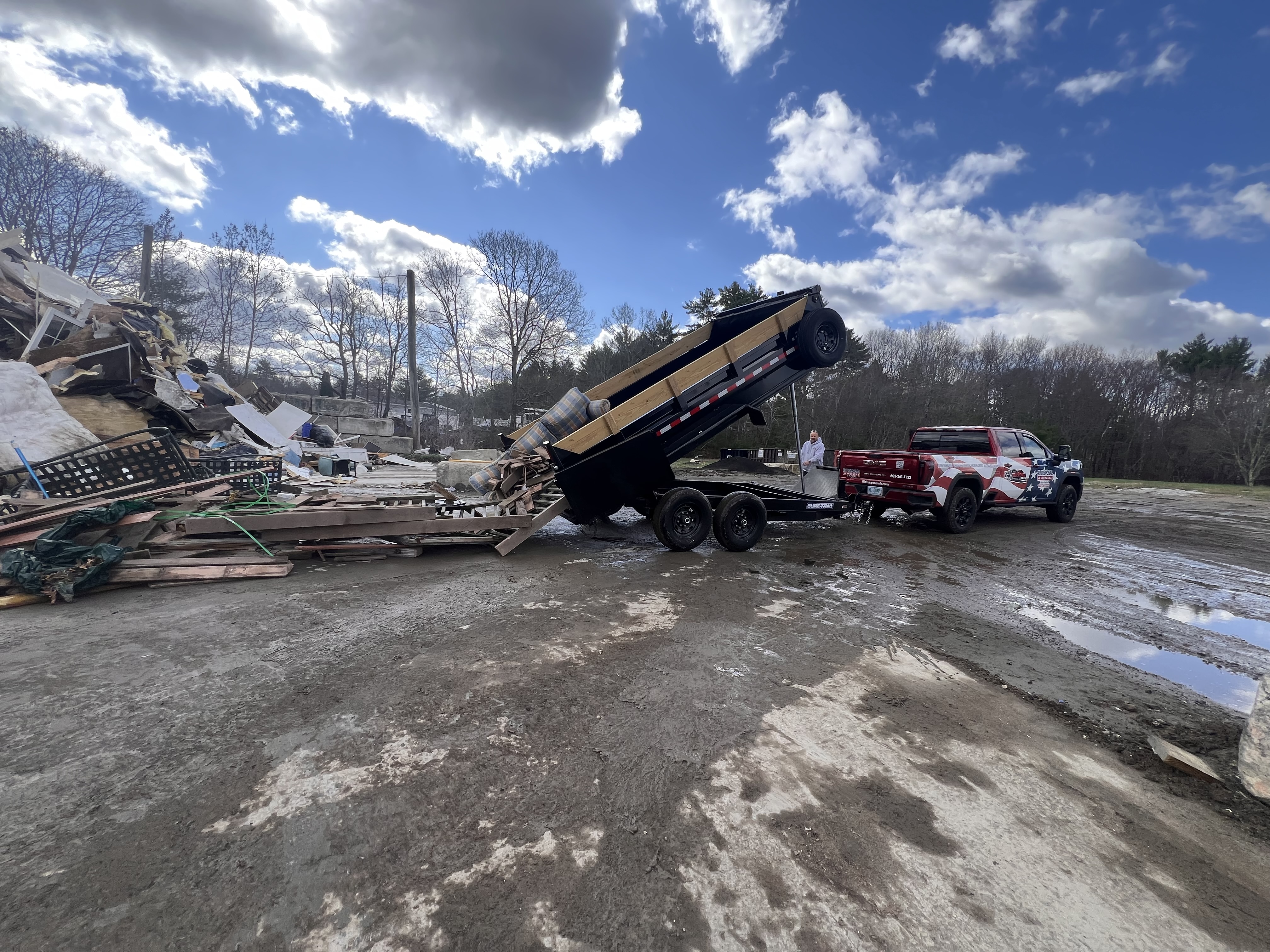 RL Disposal and Rental dump trailer rental in Southern New Hampshire