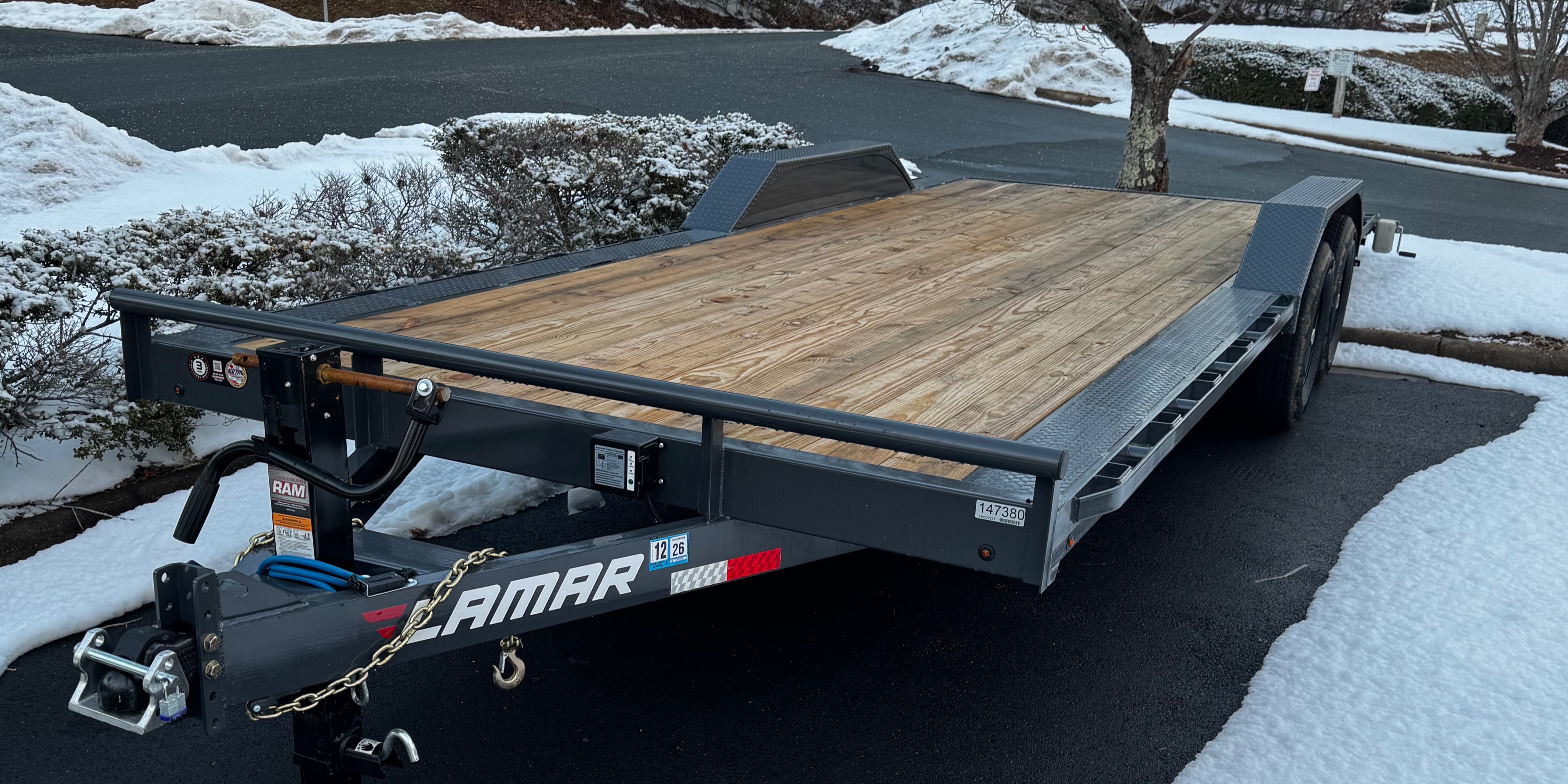 22ft Car Hauler Flatbed Trailer