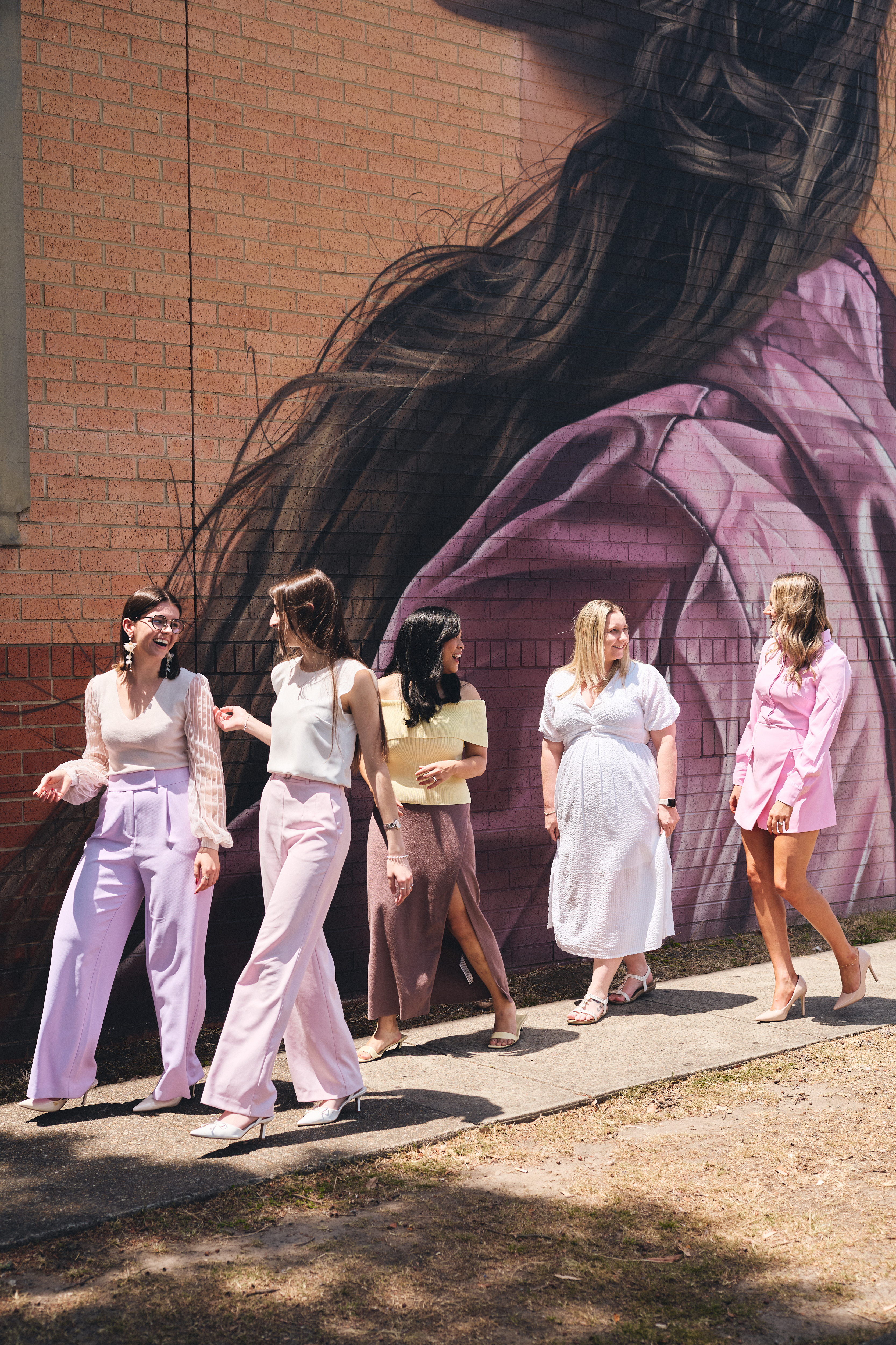 Newcastle business women walking confidently
