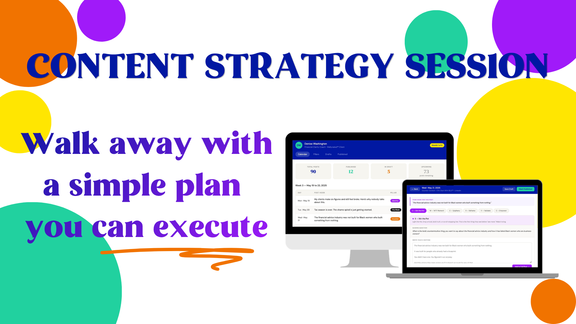 Content Strategy Session | Personal Branding | Mellynated