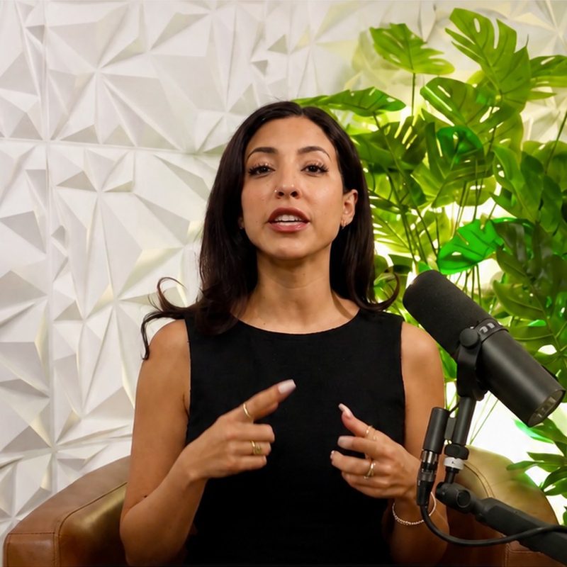 Woman speaking to camera at a microphone, for the Secure Communication Audit