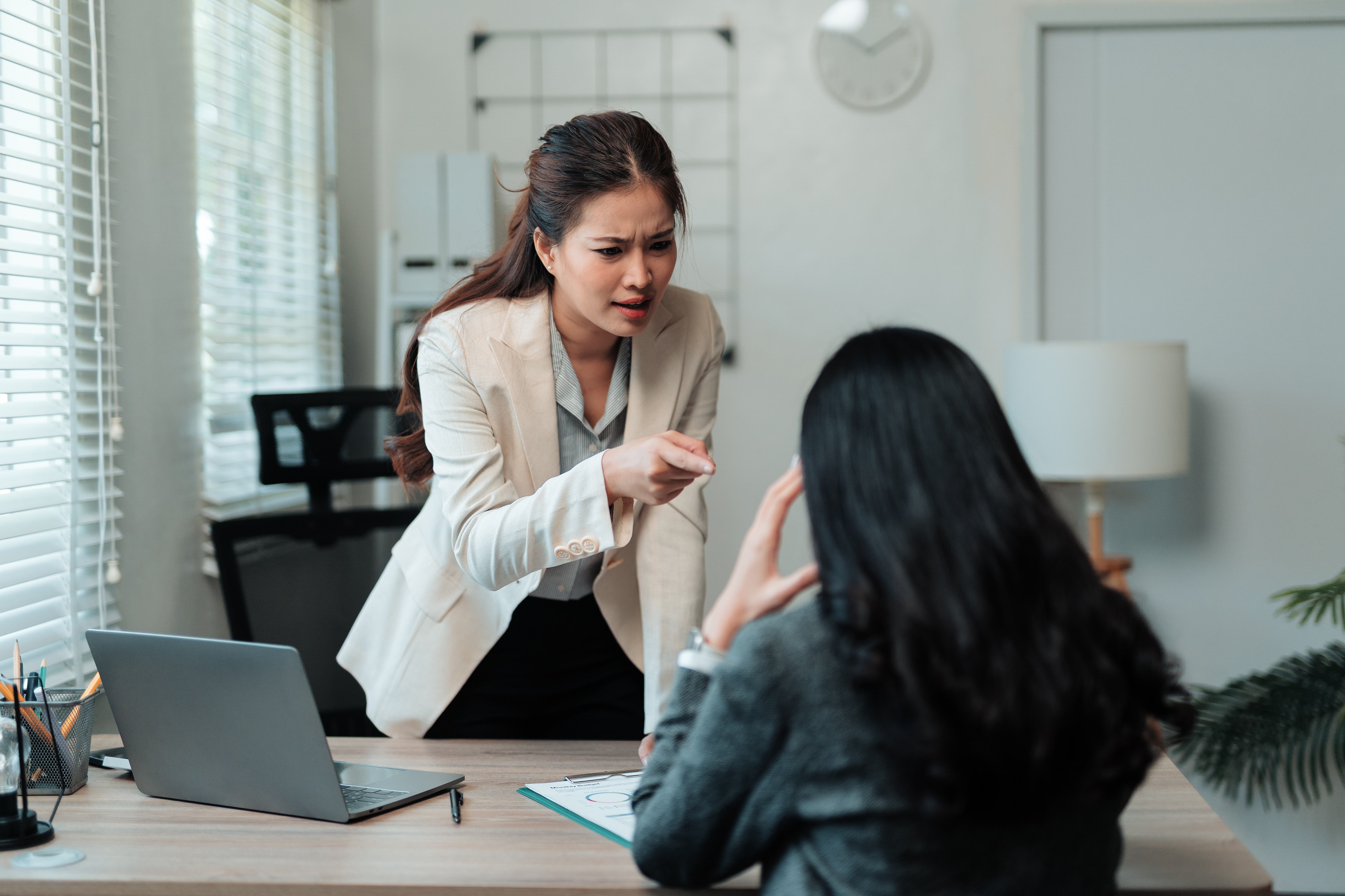 A heated workplace confrontation