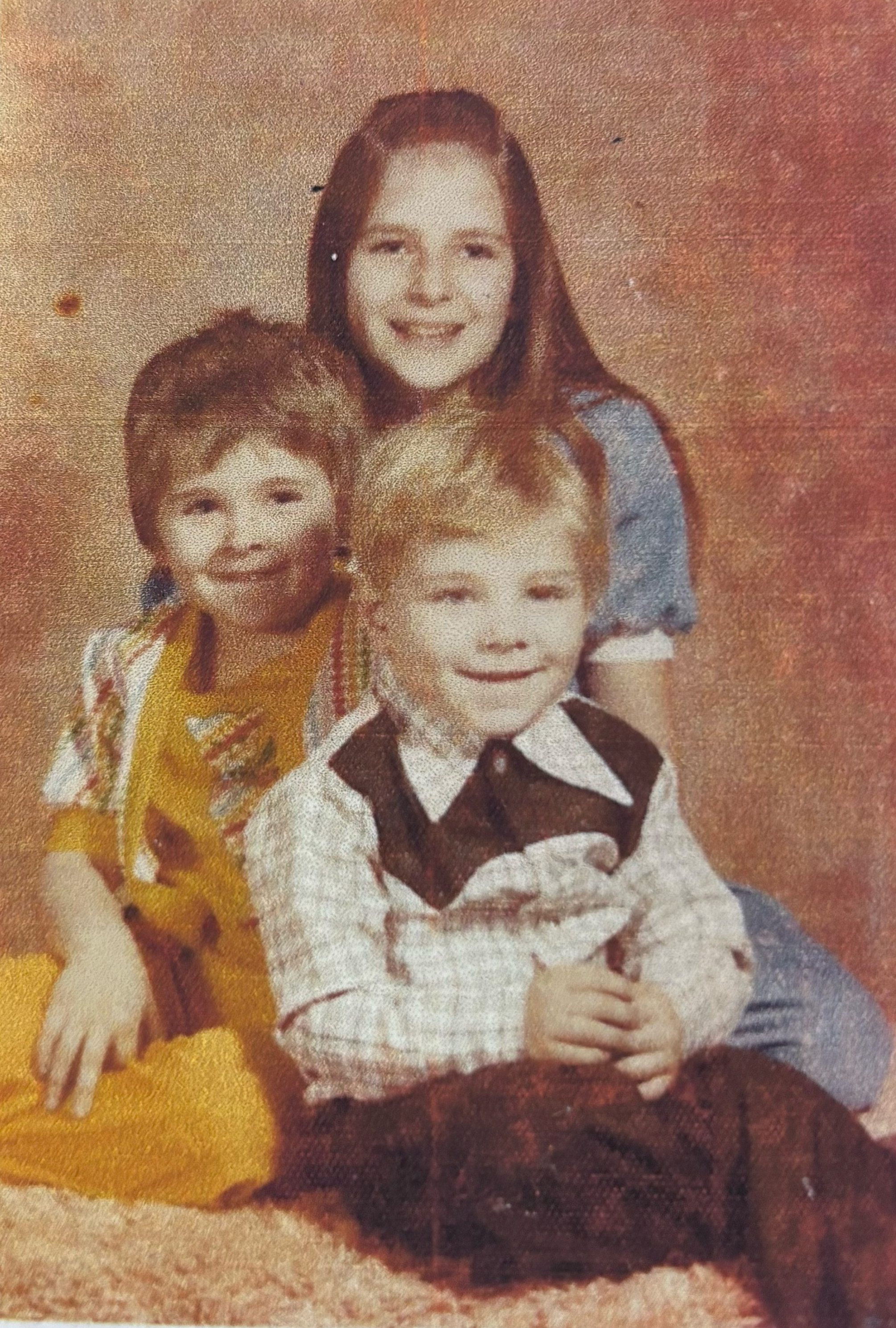 Tracy with her brother and sister