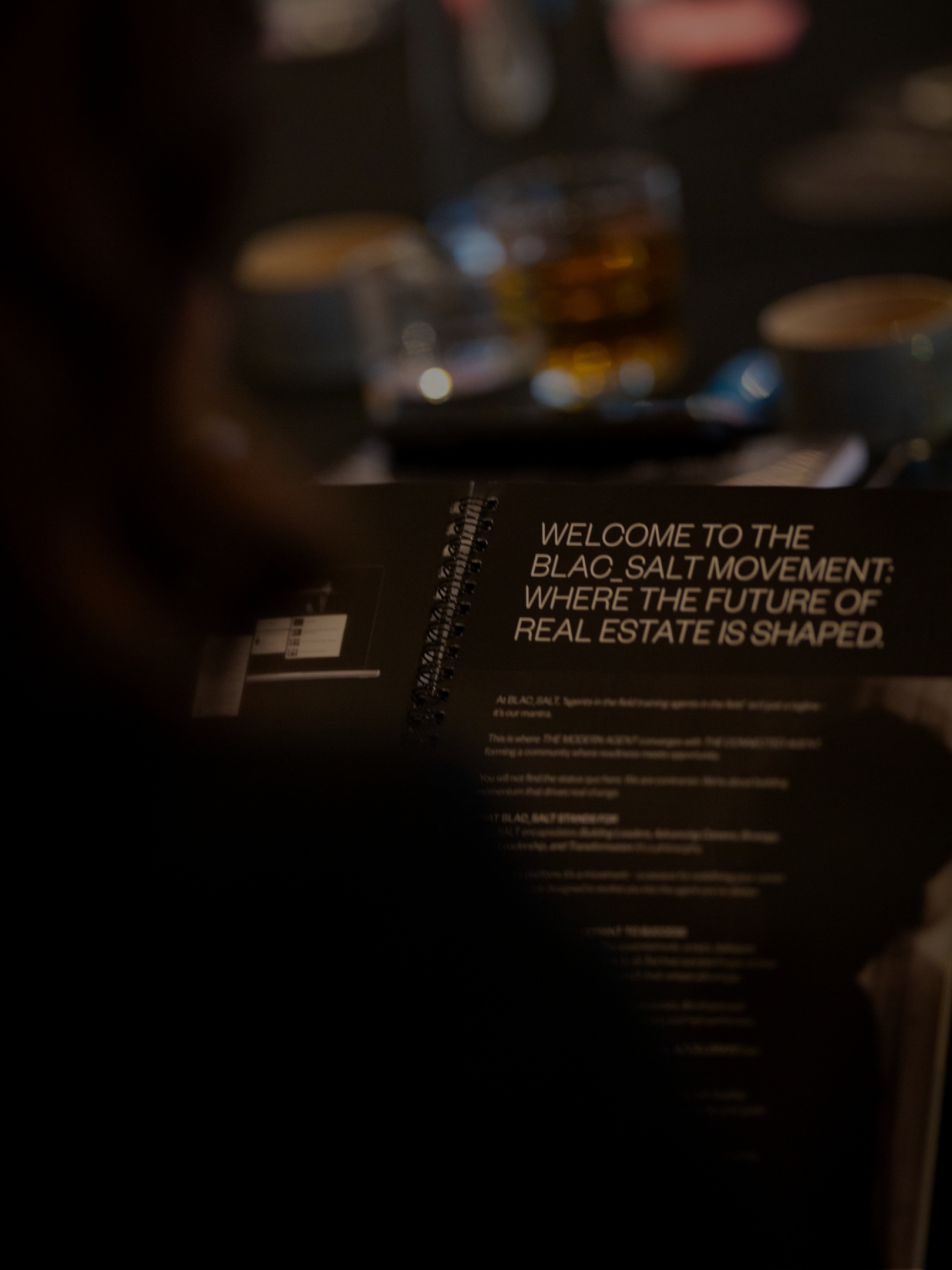 BLAC_SALT | Real Estate Conference Event Program