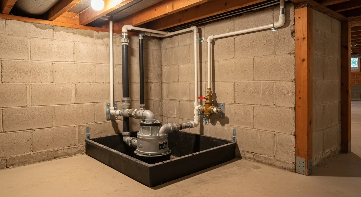 Sump pump installation
