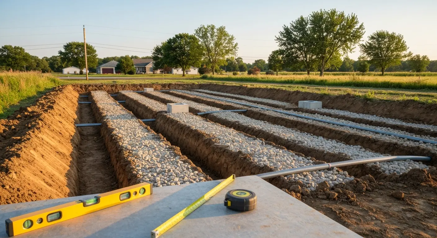 Septic system installation