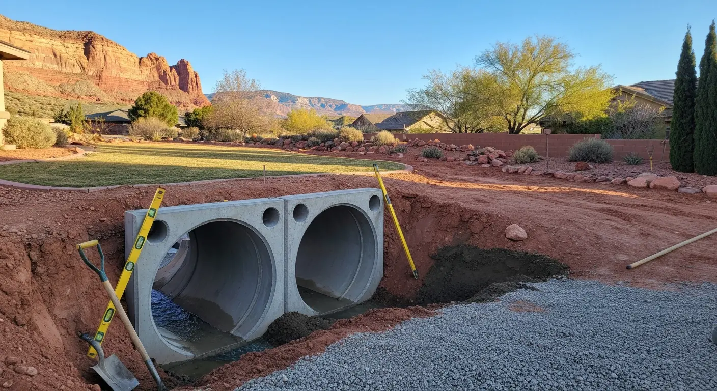 Drainage culvert installation