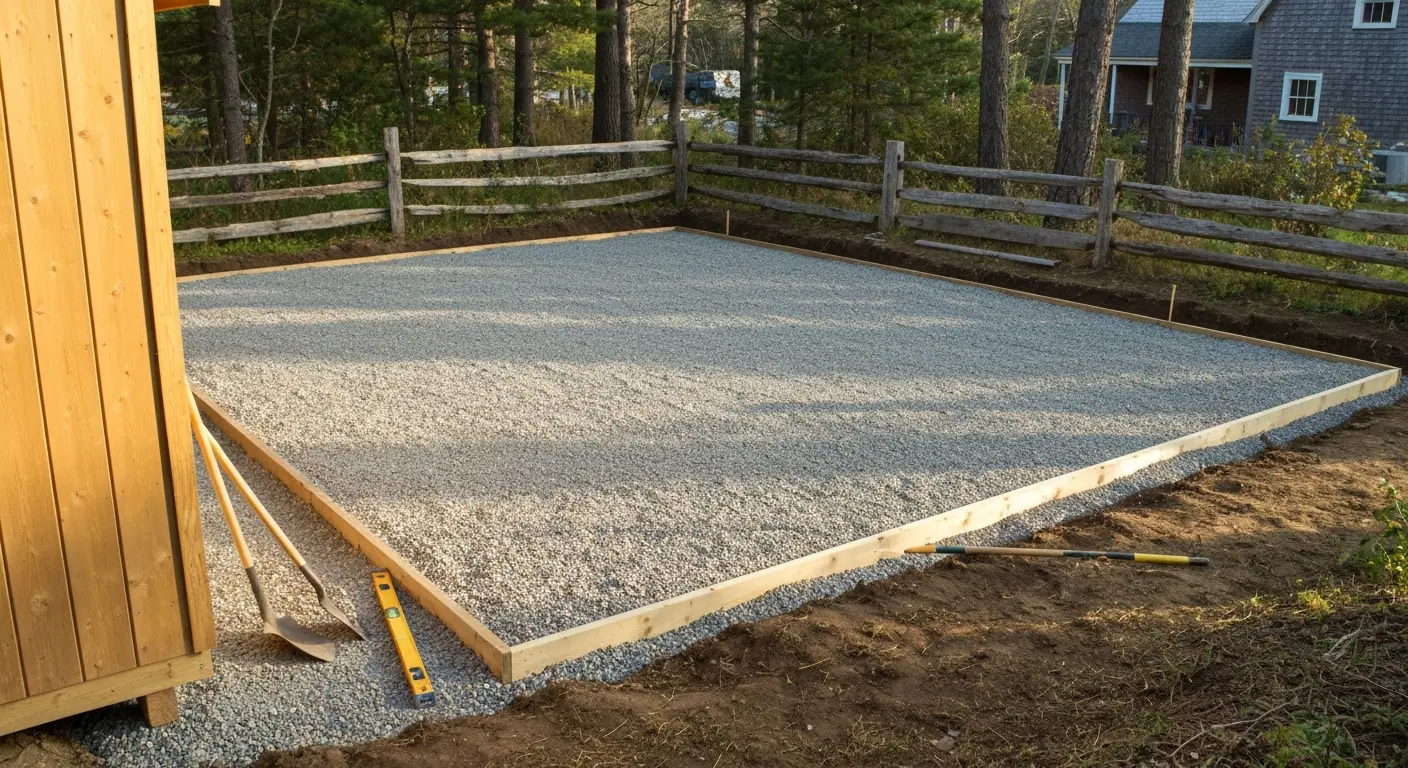 Shed foundation pad