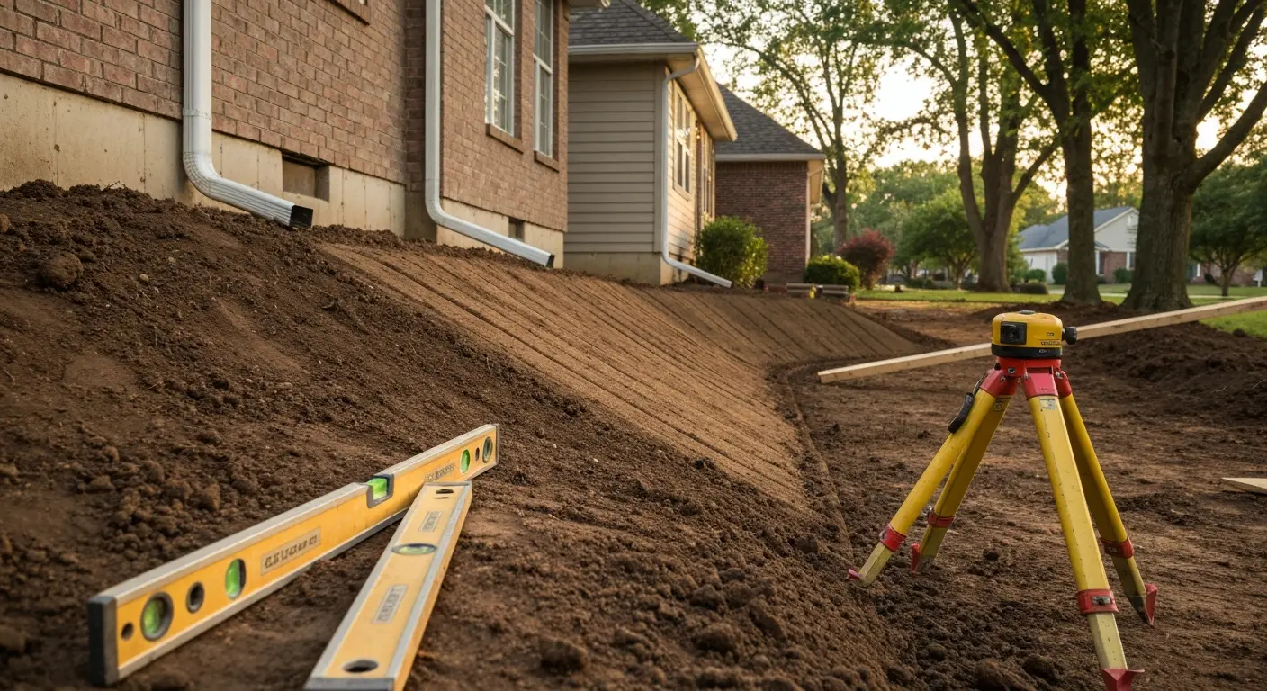 Drainage and grading work