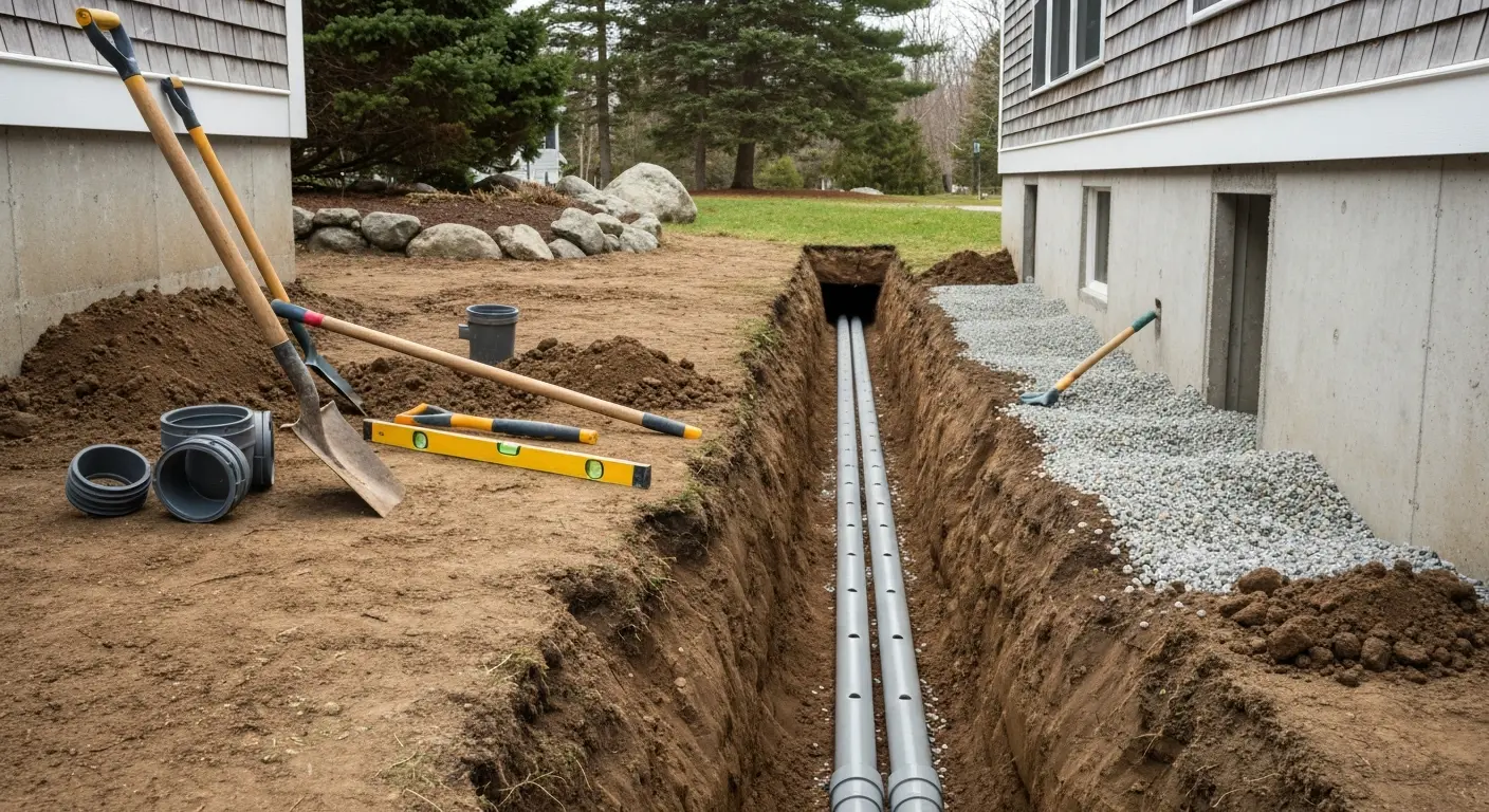 Drainage system installation