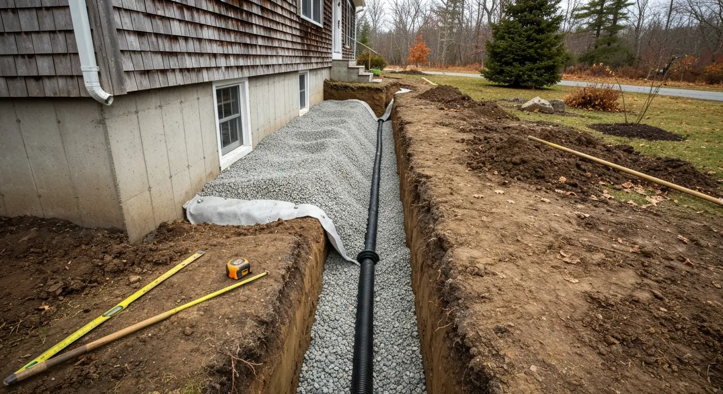 Drainage work and culvert installation