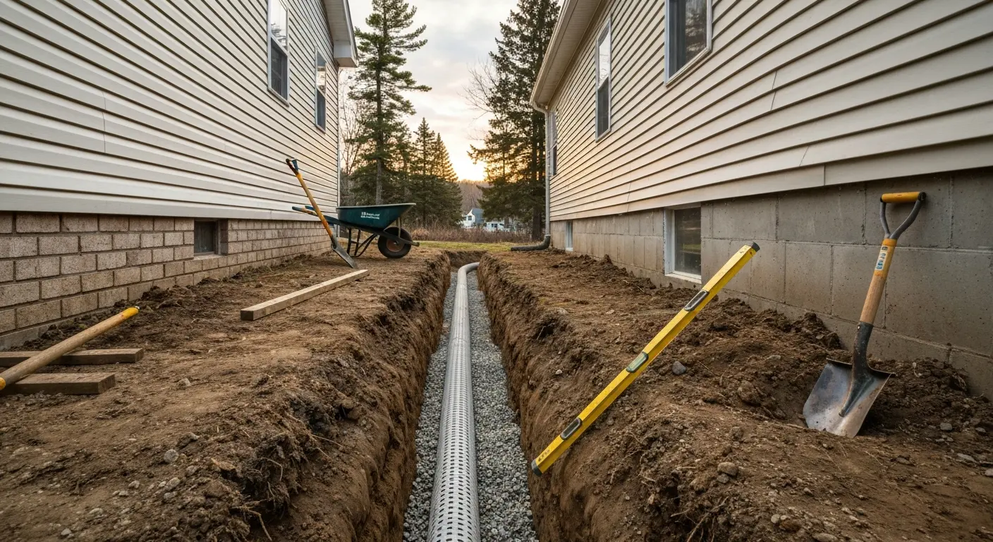 Drainage installation