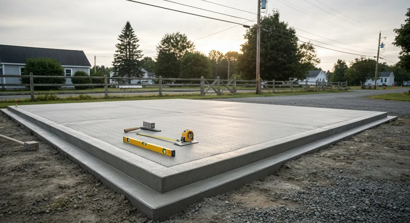 Equipment pad installation