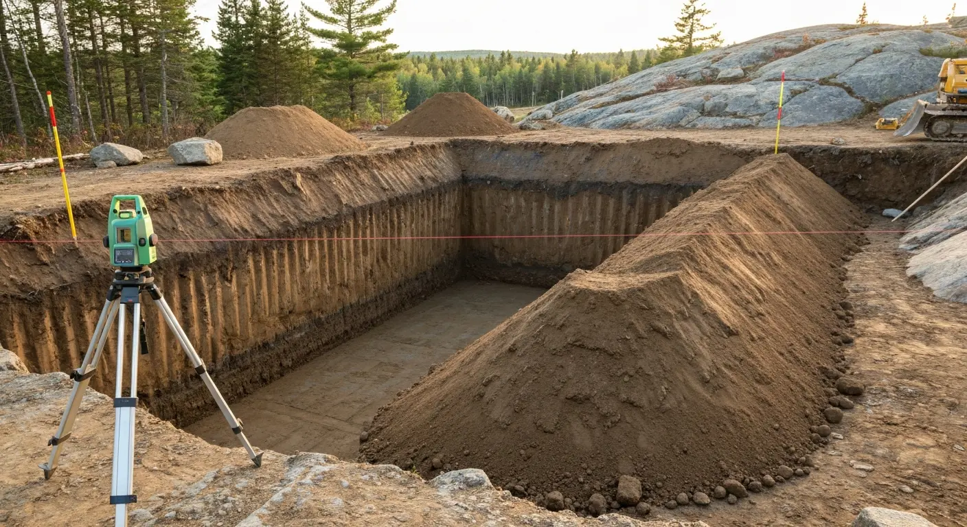 Site preparation excavation