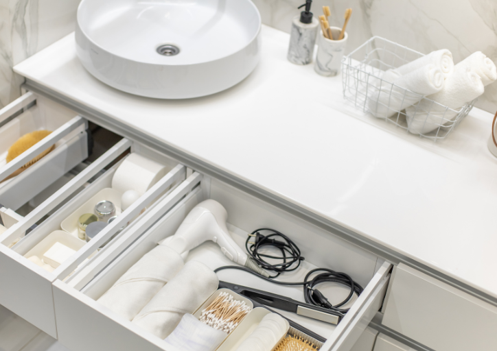 Where to Start Decluttering first is a small space where you can see immediate results