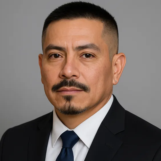 Professional headshot of Marvin Lara Diaz, President of Vancal Concrete LTD in Calgary, Alberta.