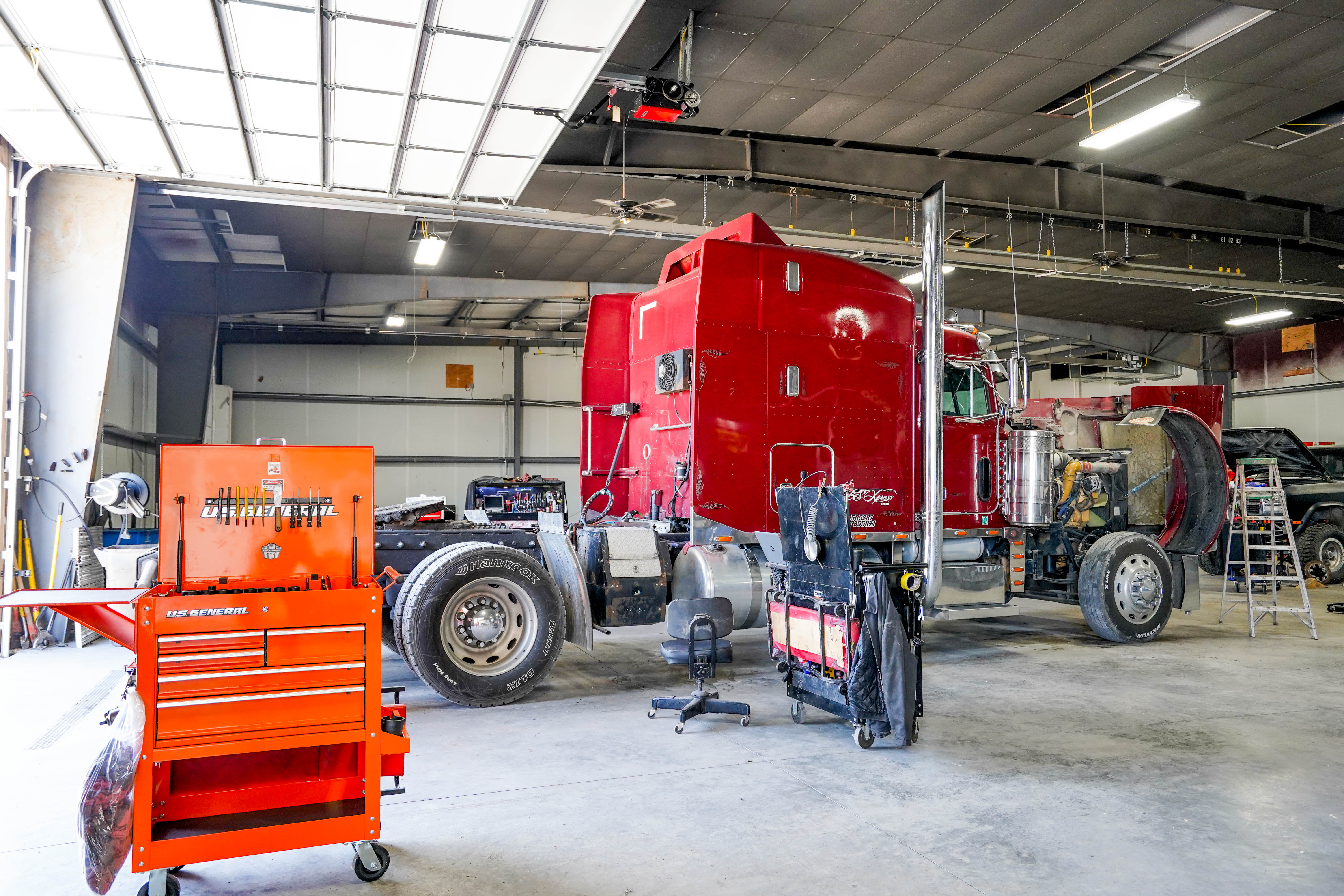 Sheet metal and rust repair on heavy truck cabs and doors