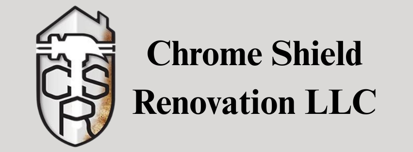 Logo for Chrome Shield Renovations.