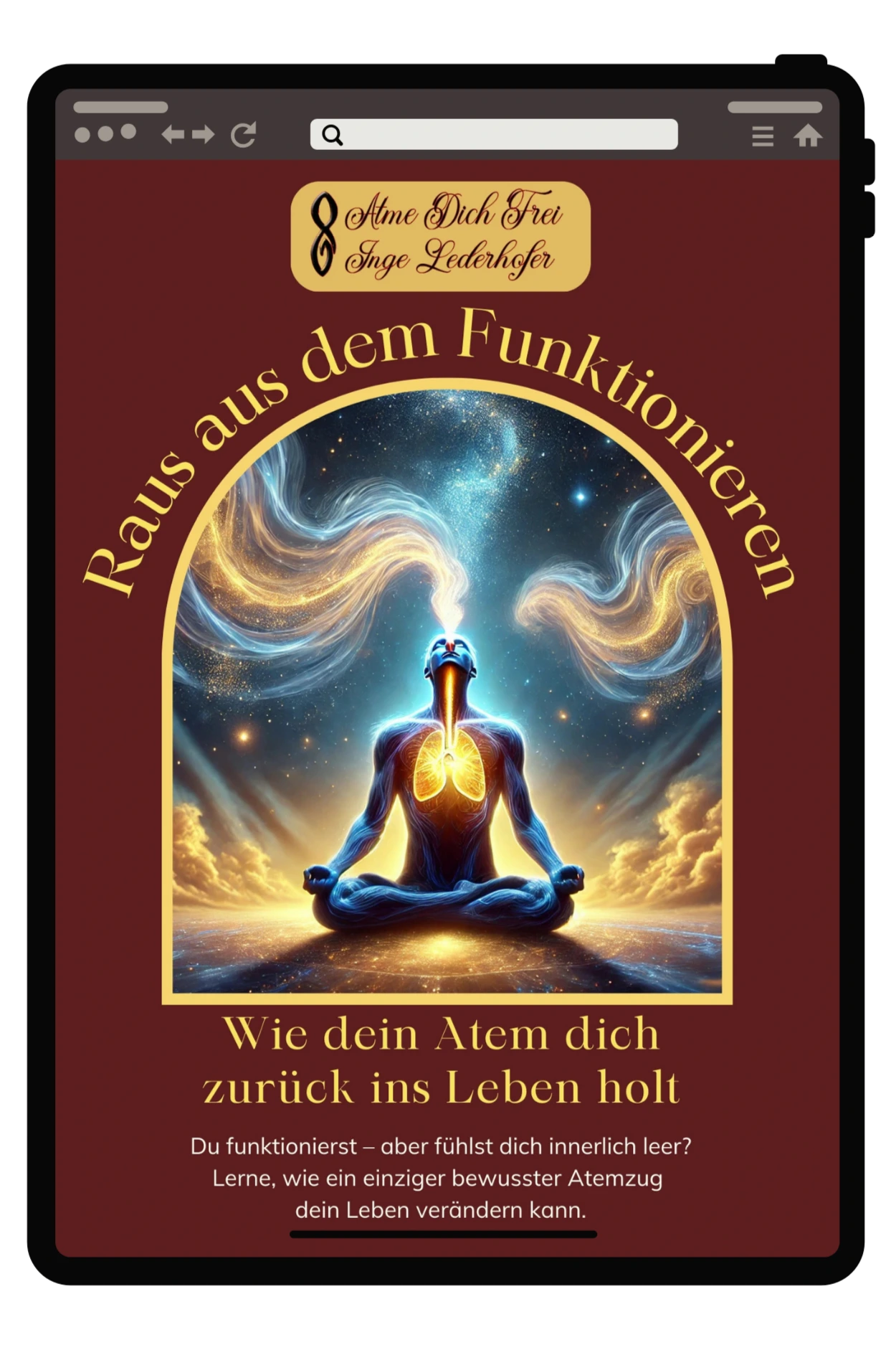 kostenloses PDF - wie dein Atem dich zurück ins Leben holt