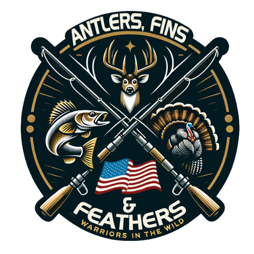 Antlers, Fins & Feathers logo