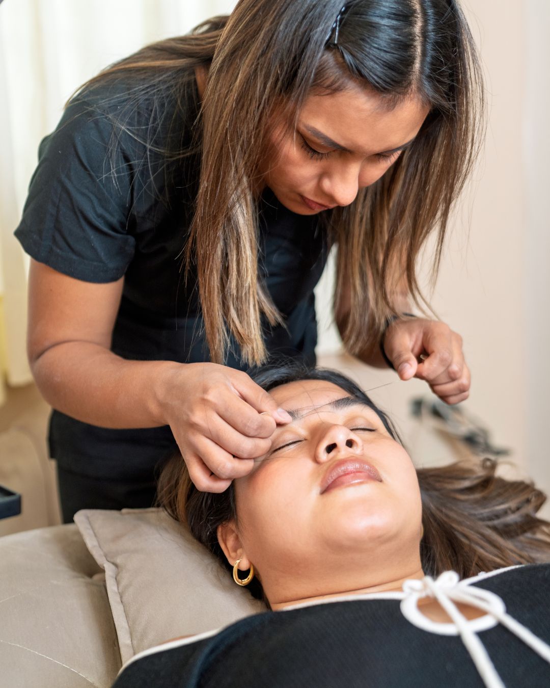 Brow shaping at Nectar at the Villa