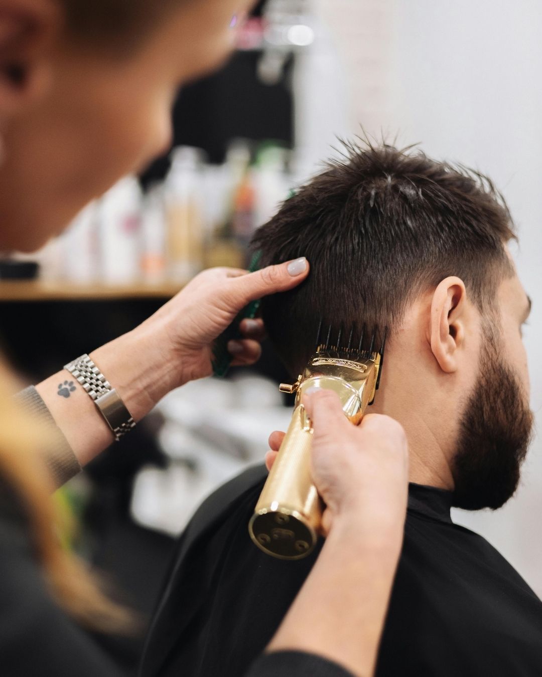 Men's haircut at Nectar at the Villa
