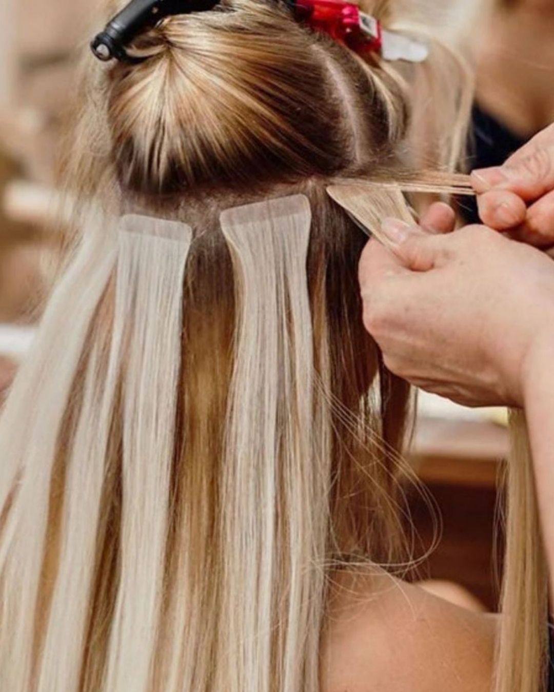 Tape-in hair extensions