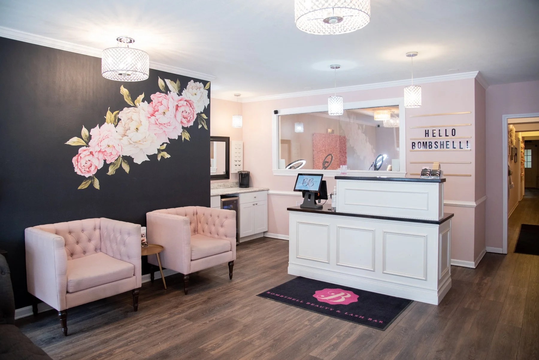 Inside Bombshell Beauty Lash Bar & Esthetics in Grayslake, IL