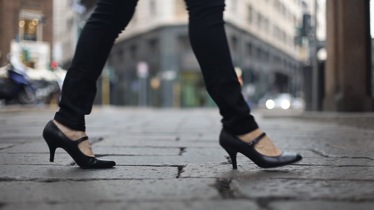 Walking the streets in heels