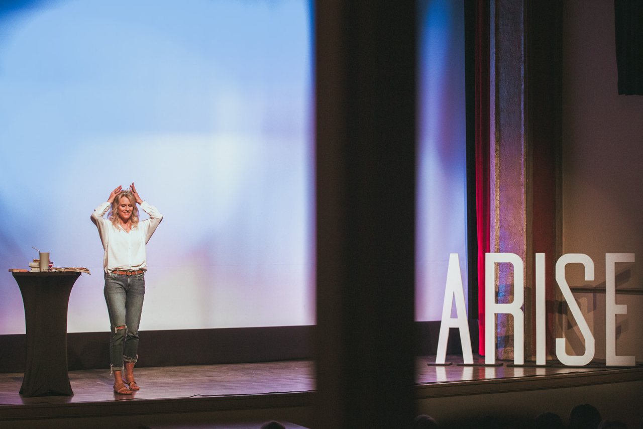 Jennifer Strickland on stage