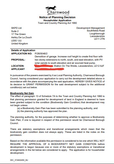Planning Approval Leicester