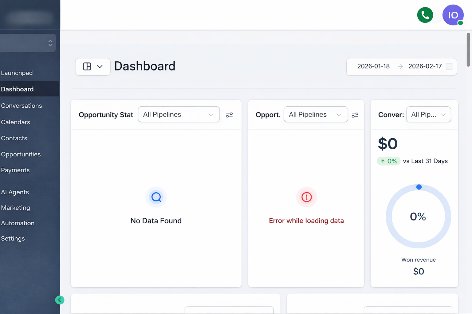 Dashboard Preview