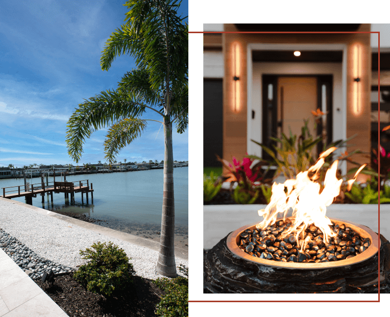 Rock garden landscaping in South Tampa