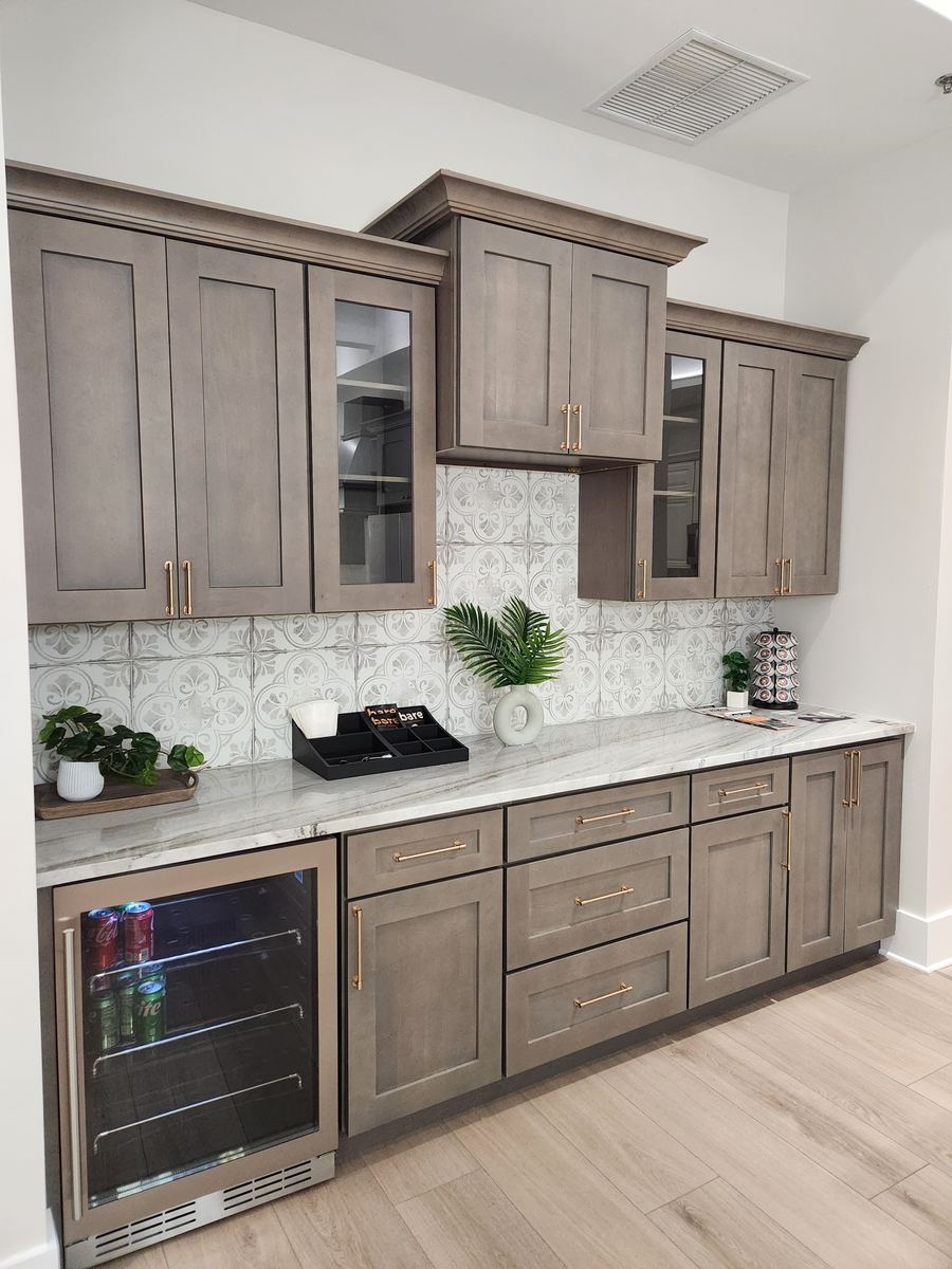 Driftwood grey stained kitchen