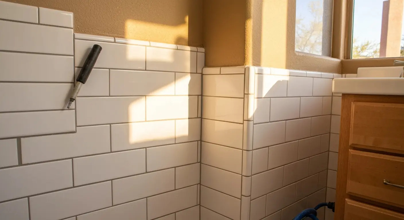 Tile and grout cleaning in Avondale bathroom